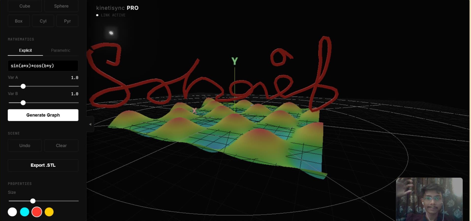 Kinetisycn – 3D Graphing Motion