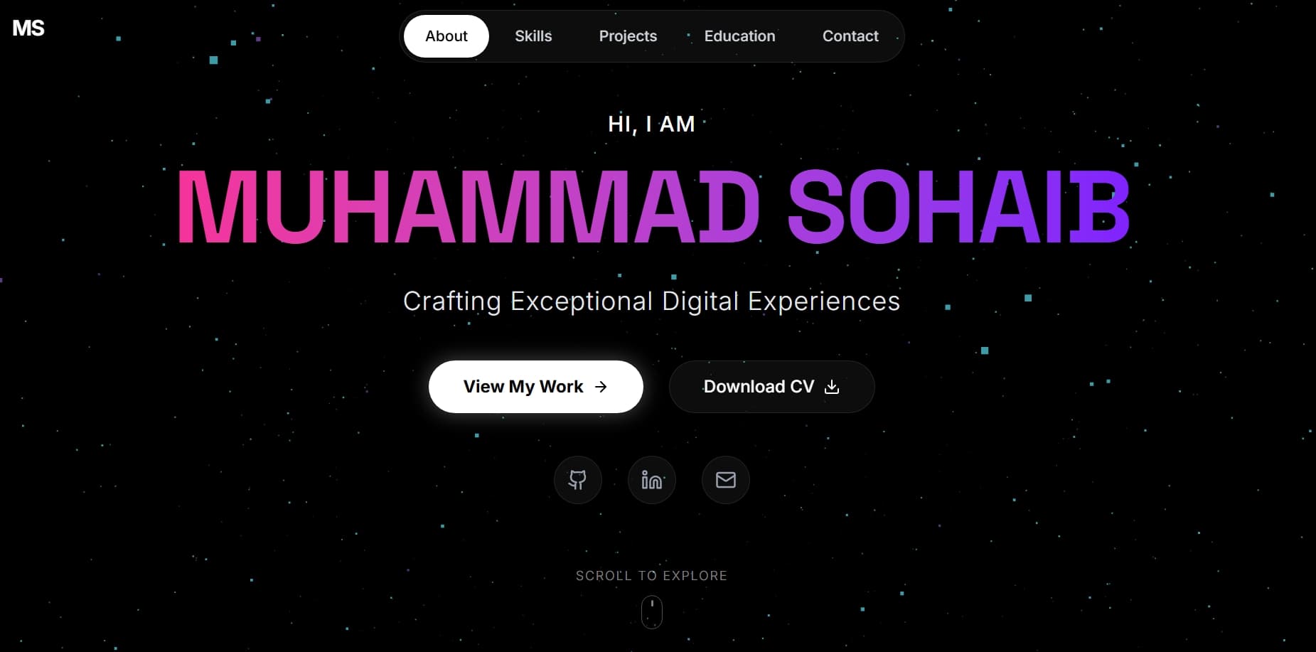 Personal Portfolio – Full Stack Developer
